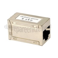 Foto van Easyfiks Netwerk Koppelstuk RJ45 8p8c Female-RJ45 8p8c Female CAT5 Zilver 