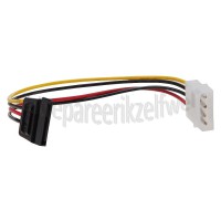 Foto van Easyfiks Voedingskabel Intern, 5,25"" Male - SATA 15p Contra Female 0.25 Meter 