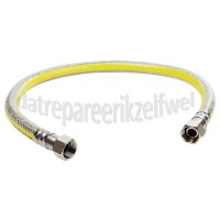Foto van Easyfiks Gasslang RVS flexibel voor alle apparaten Superflex 100 cm met gastec keurmerk 