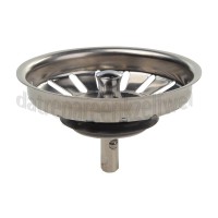 Foto van Easyfiks Afvoerzeef Zeefje D=8cm, H=4,7cm en 2,1cm lange pin met kogeltje 