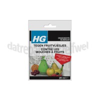 Foto van HG Verdelger HGX Fruitvliegjesval + 20ml val vloeistof Vangt de fruitvliegjes in peervormige val 