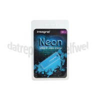 Foto van Integral Memory stick 32GB Neon Blue USB Flash Drive USB 2.0 