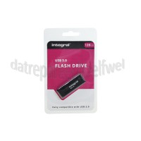 Foto van Integral Memory stick 128GB USB Flash Drive Zwart USB 3.0 
