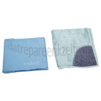 Foto van Bosch Doekje Set Microvezeldoekem, Reinigings- en Poetsdoek RVS oppervlakken en Glas 