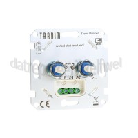 Foto van Tradim Dimmer Led muurdimmer duo 2x 100Watt 