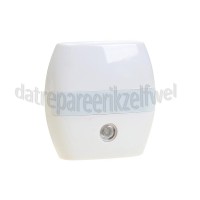 Foto van Alecto Ledlamp LED nachtlicht met schemerschakelaar en wandverlichting Orientatieverlichting 