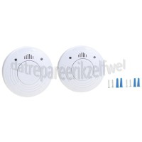 Foto van Alecto Rookmelder Optische Rookmelder 2 stuks Lithium batterij 