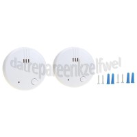 Foto van Alecto Rookmelder Mini Optische Rookmelder 2 stuks 3x 3V Lithium 