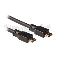 Foto van HDMI 1.4 Kabel HDMI A Male - HDMI A Male 2,0 Meter, High Speed met Ethernet, Verguld 