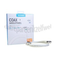 Foto van Technetix Aansluitkabel Coax Aansluitkabel, 4G Proof, Ziggo geschikt 4K Ultra HD 