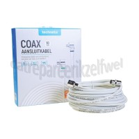 Foto van Technetix Aansluitkabel Coax Aansluitkabel, 4G Proof, Ziggo geschikt 4K Ultra HD 