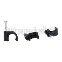Foto van Q-Link Clip 7mm VMVL + coax 12 zwart 20 stuks kabelclip 