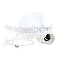 Foto van Snoerpendel 16A 230V E27 wit Maximaal 60Watt 