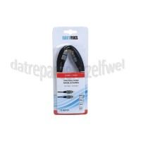 Foto van Easyfiks Tulp Kabel Digitale Coax Kabel, Tulp RCA Male - Tulp RCA Male 1.5 Meter, Afgeschermd 