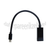 Foto van Easyfiks Displayport Kabel Mini DisplayPort Male naar HDMI Female Adapterkabel 0.2 Meter, zwart 