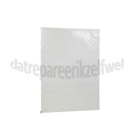 Foto van Papier prijslabel 40x26 mm Vimex, 170grams A4 Wit voor gestanst, 50 stuks 