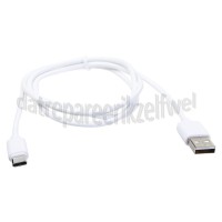 Foto van Easyfiks USB Kabel wit, 100 cm Usb A naar C USB Type C 