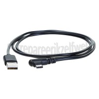 Foto van Easyfiks USB Kabel zwart, 200 cm, 90 graden usb A naar C USB Type C 