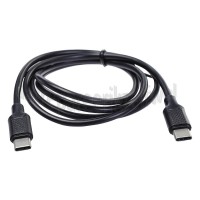 Foto van Easyfiks USB Kabel zwart, 100 cm usb C naar usb C 18 watt 18W Snel laden 
