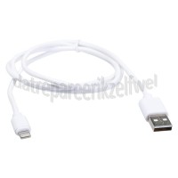 Foto van Easyfiks USB Kabel wit, 100 cm 8-pin naar usb A 8-pin connector 