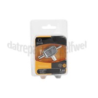 Foto van Q-Link Coax Splitter IEC Contra Female - 2x IEC Male TV Splitter, 2-Weg, Metaal 