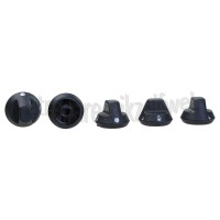 Foto van Dometic Knop Gasknop, zwart 5 stuks PICE99, CE99VF, CE99VFRC 