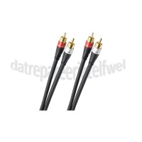 Foto van Oehlbach Tulp Kabel Excellence Audio RCA kabel Vergulde connectoren, 0,75 meter 