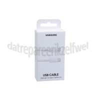 Foto van Samsung USB-C Kabel USB-C naar USB-C Kabel 45W, 1 meter, Wit laden en gegevensoverdracht 