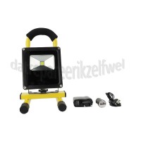 Foto van Hofftech Lamp Bouwlamp led oplaadbaar Geel 10 Watt 2200mAhh IP65 