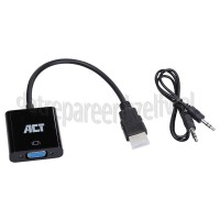 Foto van ACT Converter HDMI A Male - VGA Verloopkabel 0,15 meter 