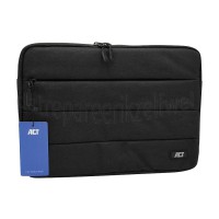 Foto van ACT Tas City Sleeve, Zwart Geschikt voor notebooks tot 14.1 inch 