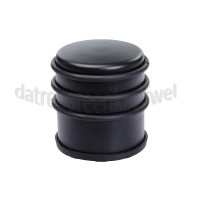 Foto van Deltafix Deurstop Deurstopper Mat Zwart 7x7,7cm Alle vloeroppervlakken 