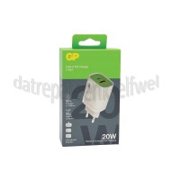 Foto van GP USB Oplader USB-A en USB-C, incl. internationale stekkers 20W, 3100mA, 5-12V 