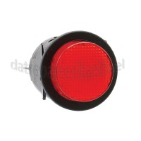 Foto van Schakelaar 4 contacten bipolair 24mm Zwart, Rond 16A, 250V 