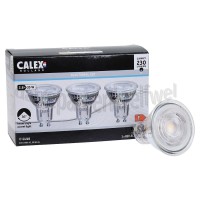 Foto van Calex Ledlamp 3-Pack COB Led lamp GU10 240V 2,8W 2700K 230lm 