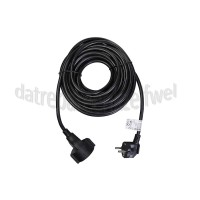 Foto van Q-Link Snoer 3x 1.5mm2 10 Meter Zwart Verlengsnoer Randaarde 
