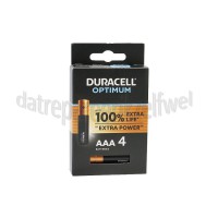 Foto van Duracell Batterij AAA Alkaline Optimum, Blister 4 stuks 