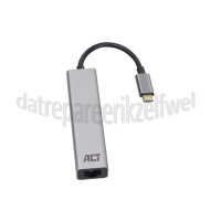 Foto van ACT Hub 3-Poorts USB-C Hub met Gigabit ethernet poort USB-C 3.2 (USB 3.0) 