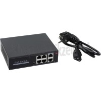 Foto van MEKO Switch 4 Poort PoE Switch POE (power over ethernet) 