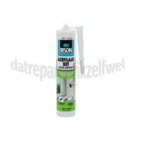 Foto van Bison Lijm Acrylaatkit Overschilderbaar, Wit Afdichten 