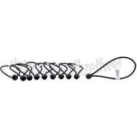 Foto van Deltafix Spanband Spanner met Nylon Bal 25cm x 6mm Zwart Zeildoek, Banners 