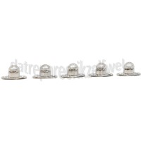 Foto van Deltafix Tourniquetsluiting Tourniquetsluiting 17 x 11mm Nikkel, 5 stuks Ovale zeilringen 