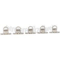 Foto van Deltafix Tourniquetsluiting Tourniquetsluiting 22 x 14mm Nikkel, 5 stuks Ovale zeilringen 