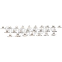 Foto van Deltafix Tourniquetsluiting Tourniquetsluiting 17 x 11mm Nikkel, 25 stuks Ovale zeilringen 
