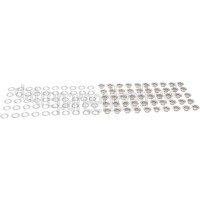Foto van Deltafix Zeilring Zeilring met tegenring rond 12mm Nikkel PVC afdekzeil, tentdoek, schaduwdoek 