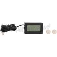 Foto van Thermometer Digitaal, -50 tot +110 graden Zwart Diepvriezers, koelkasten 