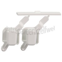 Foto van Knop Drukknop wit. Bediening WAK3462, WA5565, WAK7314 