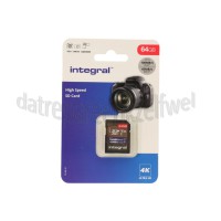 Foto van Integral Memory card High Speed, Class 10, V30 64GB, 4K, UHS-I, Klasse 1-specificatie 
