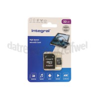 Foto van Integral Memory card High Speed, Class 10 (incl.SD adapter) Micro SDHC card 32GB 100MB/s 