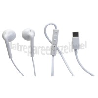 Foto van Grab 'n Go Hoofdtelefoon In Ear Hoofdtelefoon Wit, met microfoon Universeel USB-C 